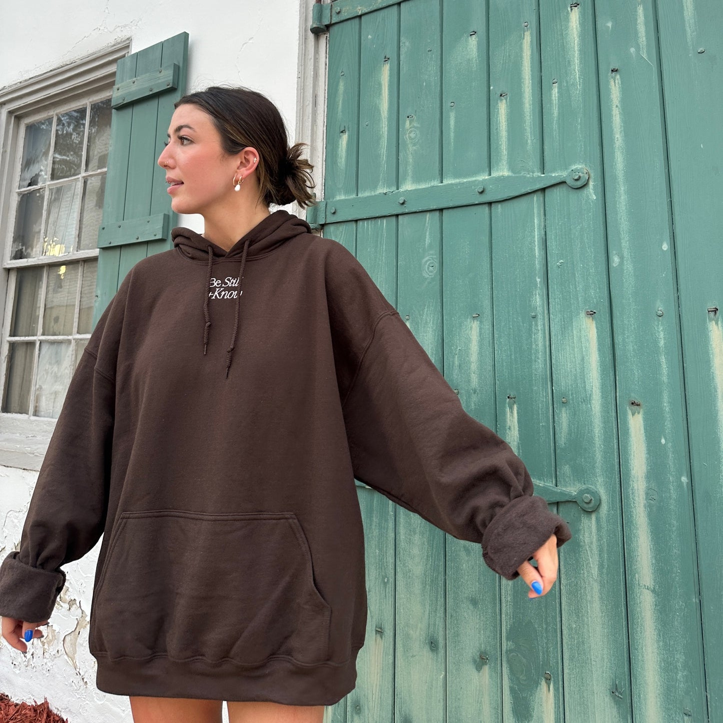 be still + know hoodie