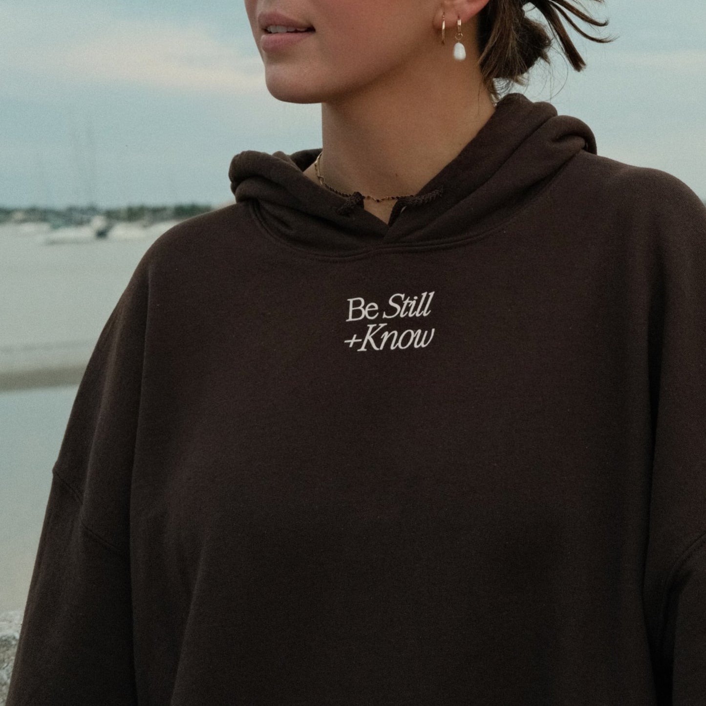 be still + know hoodie