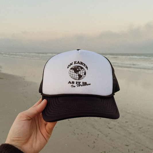 on earth as it is in heaven trucker hat